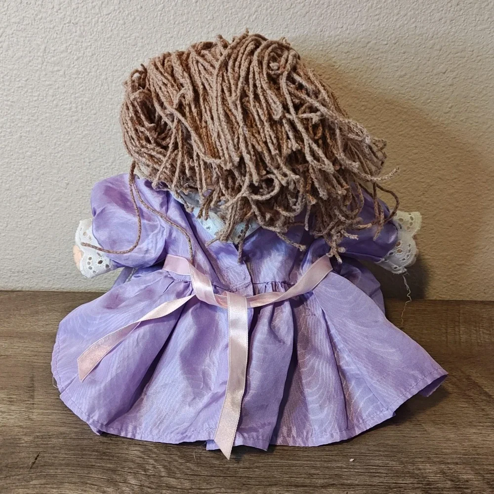 Hasbro Cabbage Patch Kids Doll Kids 1990 First‎ Edition Purple Dress Vintage